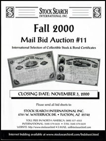 2000 Stock Search International auction catalog 2000 Stock Search International auction catalog